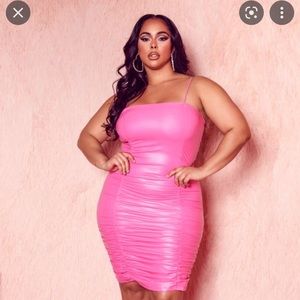 Dangerous Gurl Faux Leather Mini Dress